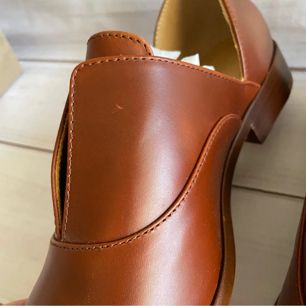 Nisolo Emma d'Orsay Oxford Loafers Shoes Women’s Size 9 Brandy Slip On - Picture 6 of 15